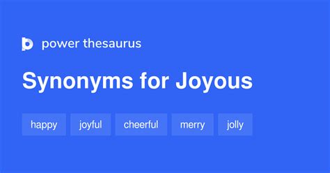 joyous synonym.